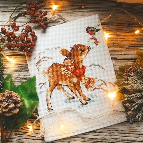 Little Deer 0-100 Counted Cross-Stitch Kit