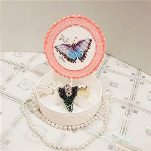 Colourful Butterflies - Blue 0-149 Counted Cross-Stitch Kit