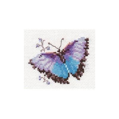 Colourful Butterflies - Blue 0-149 Counted Cross-Stitch Kit