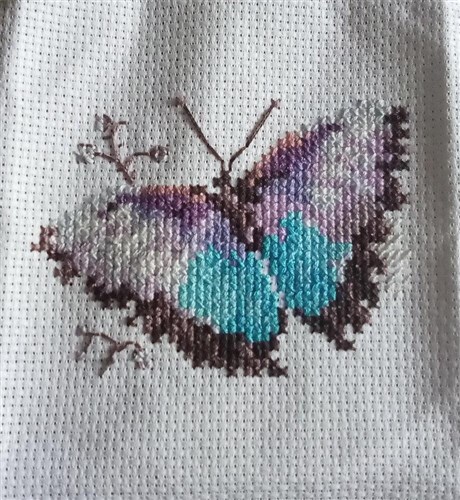Colourful Butterflies - Blue 0-149 Counted Cross-Stitch Kit