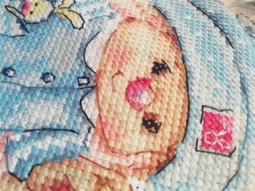 Rabbit Mi Baby Boy 0-187 Counted Cross-Stitch Kit