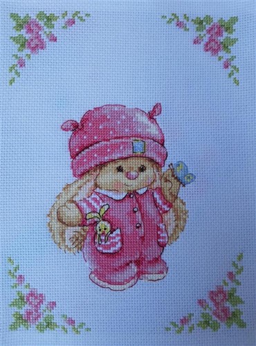 Rabbit Mi Baby Girl 0-188 Counted Cross-Stitch Kit
