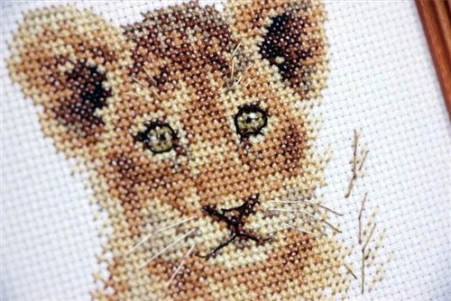 Animal Portraits. Lion Cub 0-194 Counted Cross-Stitch Kit