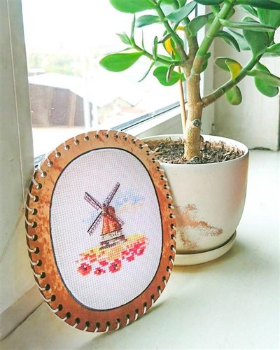 Windmill in a Poppy Field 0-197 Counted Cross-Stitch Kit