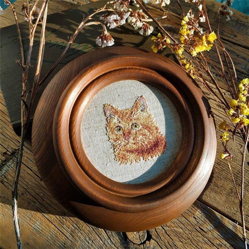 Animal Portraits. Ginger Cat 0-207 Counted Cross-Stitch Kit