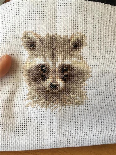 Animal Portraits. Raccoon 0-208 Counted Cross-Stitch Kit