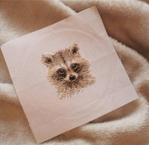 Animal Portraits. Raccoon 0-208 Counted Cross-Stitch Kit