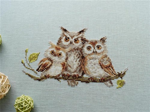 Owls 0-210 Counted Cross-Stitch Kit