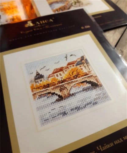 Autumn in the city. Seagulls over the bridge 0-216 Counted Cross-Stitch Kit