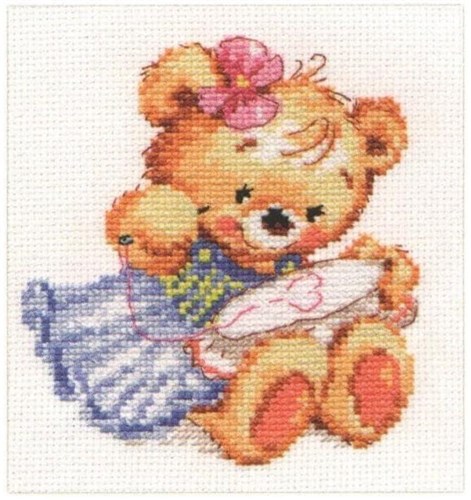 I love to embroider! 0-93 Counted Cross-Stitch Kit