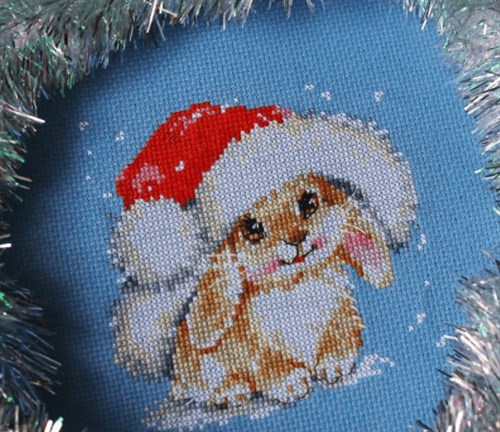 Winter bunny 0-95 Counted Cross-Stitch Kit