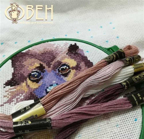 Fluffy Puppy 1027 Counted Cross Stitch Kit