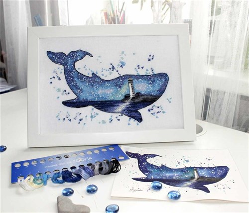 Animal worid.Whale 1039 Counted Cross Stitch Kit