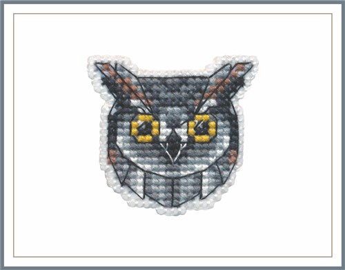 Badge-owl 1095 Plastic Canvas Counted Cross Stitch Kit