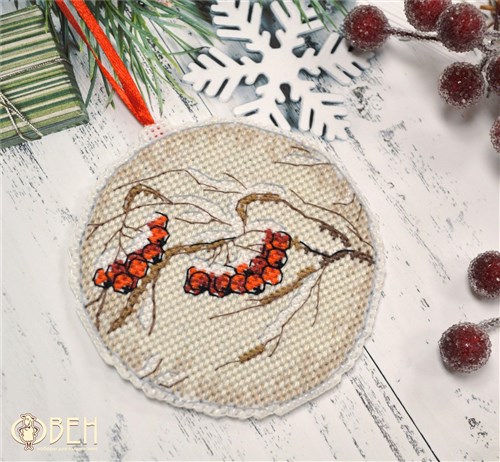 Christmas tree toy.Rowan 1140 Plastic Canvas Counted Cross Stitch Kit