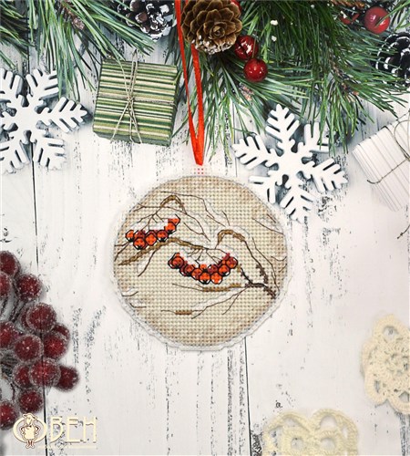 Christmas tree toy.Rowan 1140 Plastic Canvas Counted Cross Stitch Kit