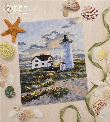 Coastal lighthouse 1174 Counted Cross Stitch Kit