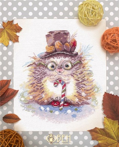Hedgehog Gentleman 1179 Counted Cross Stitch Kit