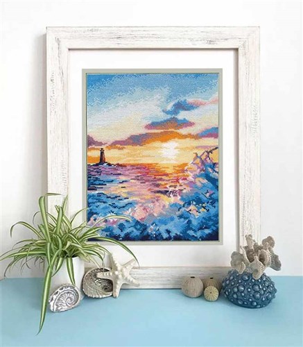 Funset on the sea 1182 Counted Cross Stitch Kit
