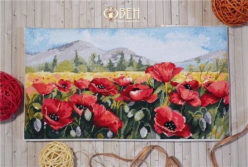 Poppies 1190 Counted Cross Stitch Kit