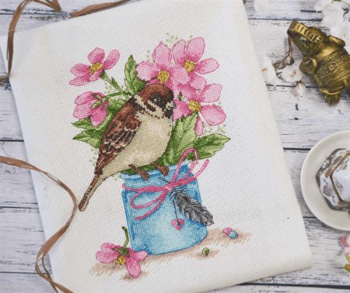 Spring Greetings 1200 Counted Cross Stitch Kit