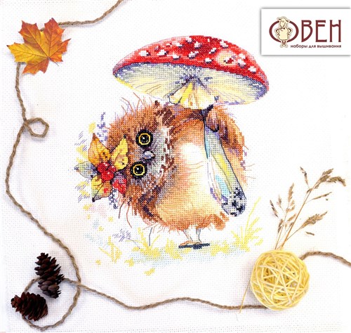 Umbrella for owl 1237 Counted Cross Stitch Kit