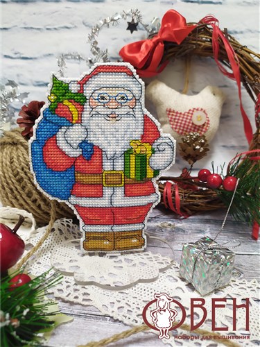 Santa Claus 1257 Plastic Canvas Counted Cross Stitch Kit