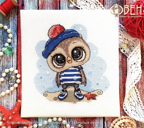 Owl Sailor 1264 Counted Cross Stitch Kit