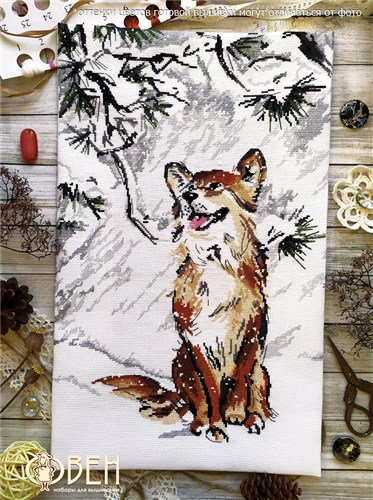 The first snow was falling 1267 Counted Cross Stitch Kit