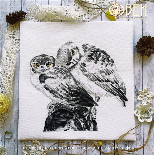 Owls in love 1272 Counted Cross Stitch Kit