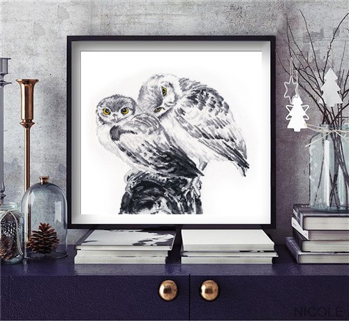 Owls in love 1272 Counted Cross Stitch Kit