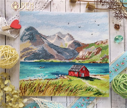 Lofoten islands 1280 Counted Cross Stitch Kit