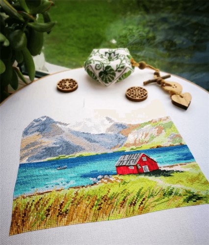 Lofoten islands 1280 Counted Cross Stitch Kit