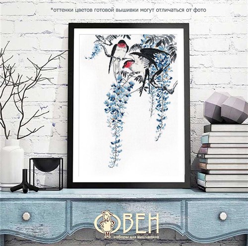 On Wisteria Branches 1283 Counted Cross Stitch Kit