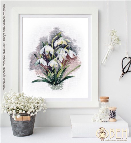 Snowdrops 1292 Counted Cross Stitch Kit