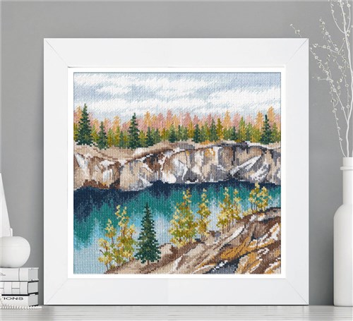 Marble canyon Ruskeala 1306 Counted Cross Stitch Kit