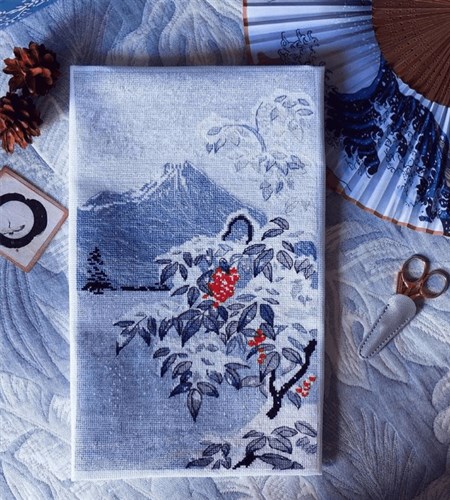 Winter landscape with mountain ash 1398 Counted Cross Stitch Kit