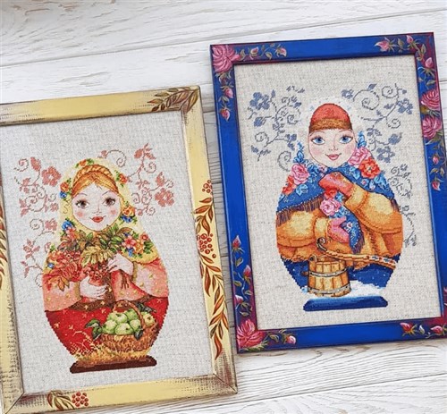 Matreshki. Winter Beauty 6-07 Counted Cross Stitch Kit