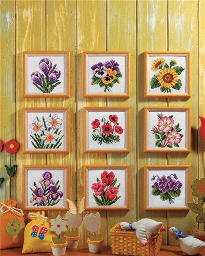 Stamped Cross stitch kit "Daffodils" 7513