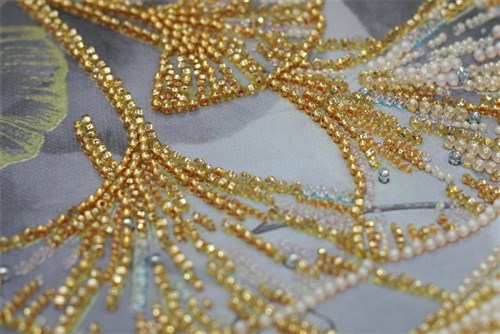 Bead Embroidery Kit - Ginkgo biloba