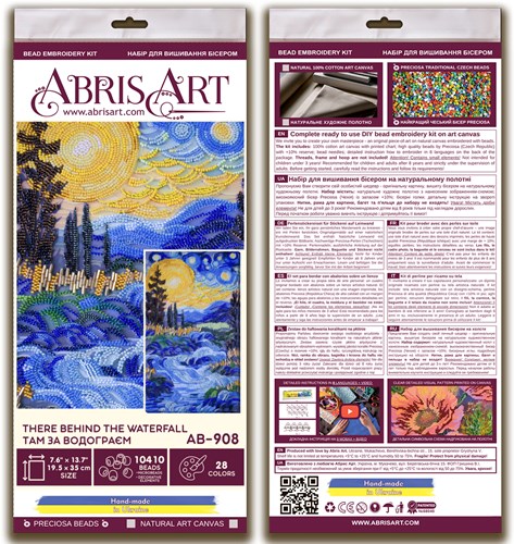 Bead Embroidery Kit - There behind the waterfall