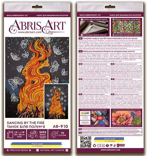 Bead Embroidery Kit - Dancing around the campfire
