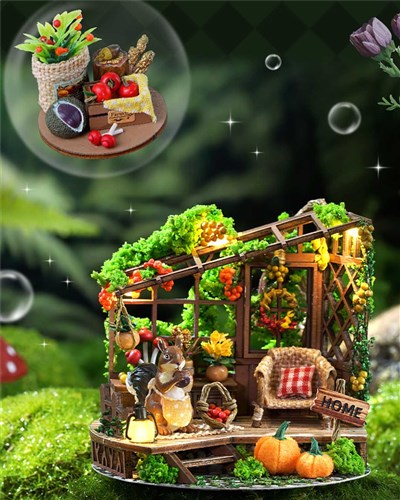 Miniature Wizardi Roombox Kit - Abundant Moment Dollhouse Kit