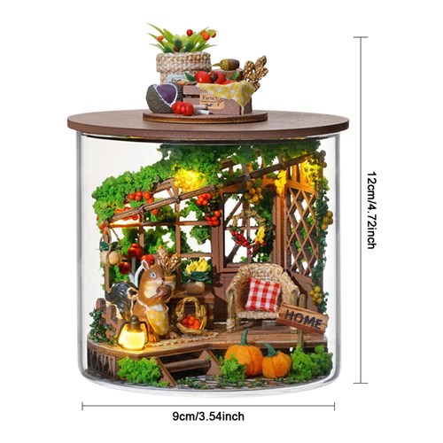 Miniature Wizardi Roombox Kit - Abundant Moment Dollhouse Kit