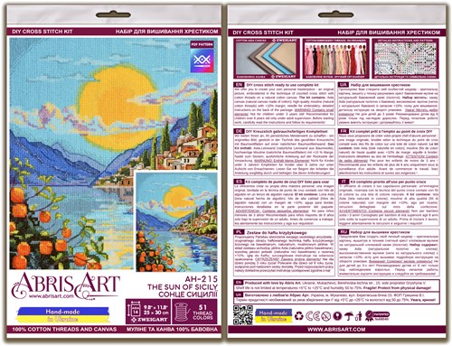 Cross-stitch kits - The sun of Sicily