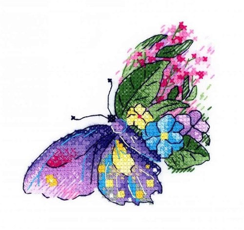 Cross Stitch on Clothes Butterfly B-539 / SV-539