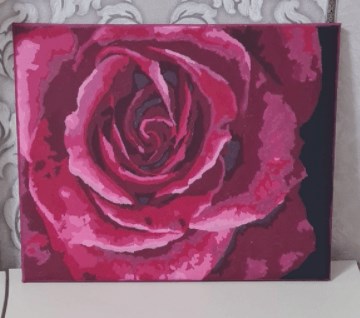 Painting by Numbers kit Crafting Spark Tender Rose B114 19.69 x 15.75 in