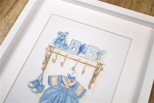 Baby boy birth B1174L Counted Cross-Stitch Kit