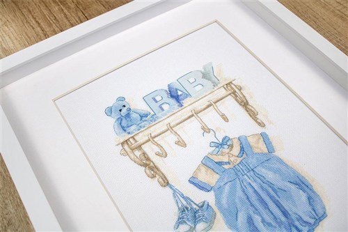 Baby boy birth B1174L Counted Cross-Stitch Kit