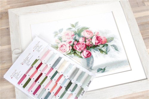 Etude with Roses B2280L Counted Cross-Stitch Kit